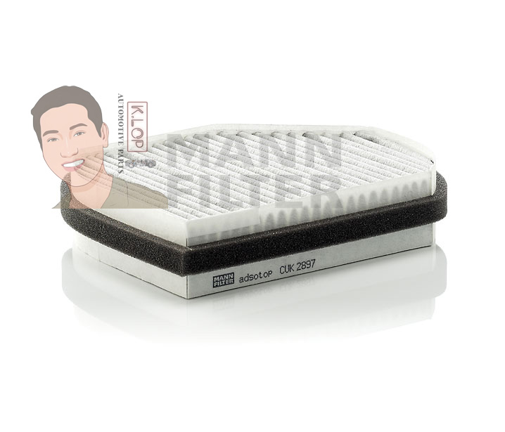 CUK2897 ไส้กรองแอร์ชาโคล BENZ C-KLASS (W202), CLK (C208), E-KLASS (W210), SLK (R170) เครื่องยนต์ M111, M113 (MANN-FILTER***งานพรีเมี่ยมแท้นำเข้ายุโรป) Dimensions(mm.) A=273 B=217 H=54