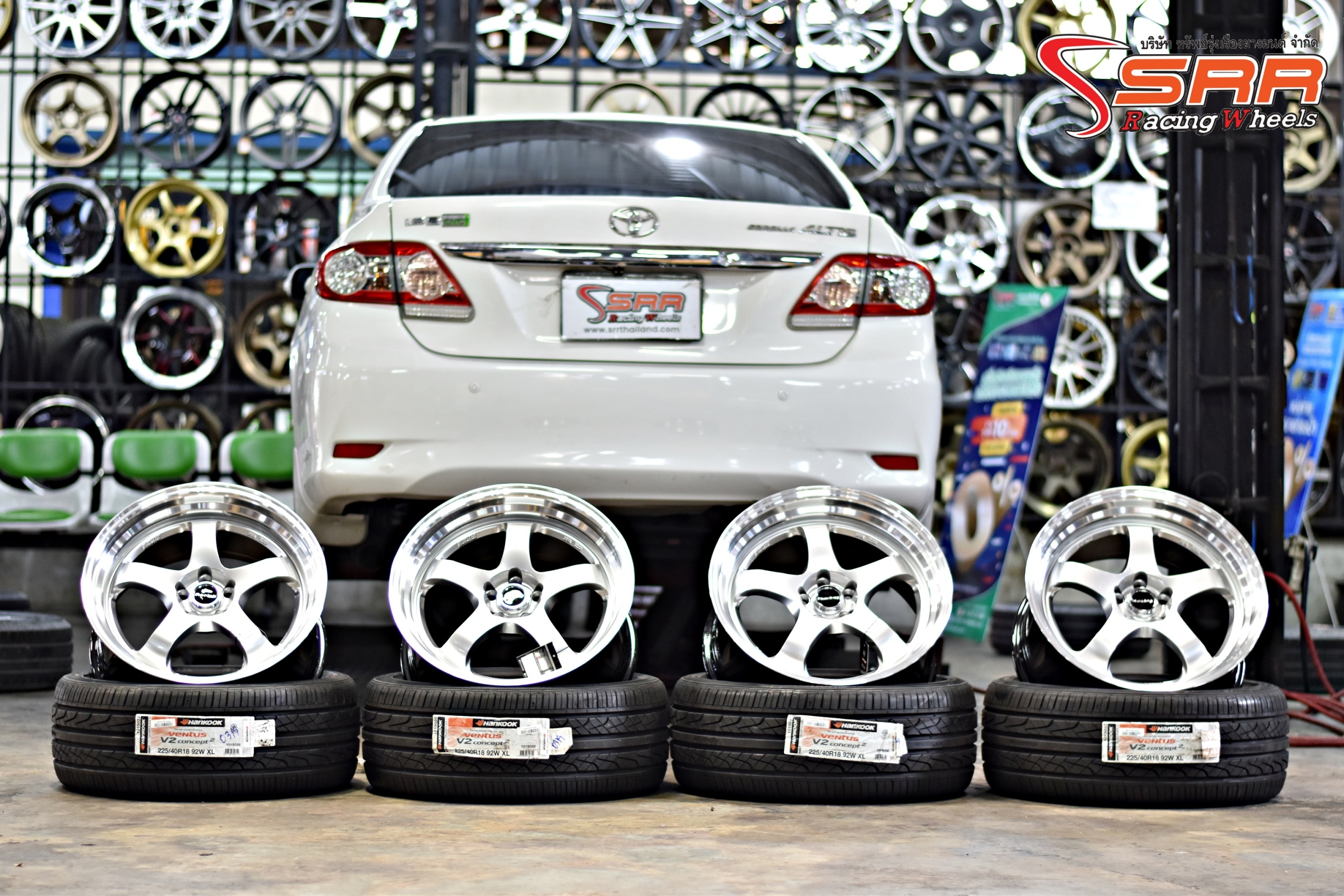 S1 DS021 18x9 ET+35 5x100 HS/LP สำหรับใส่TOYOTA ALTIS
