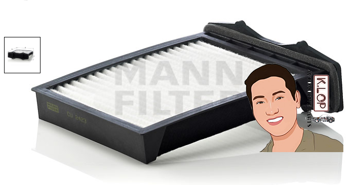 CU2423 ไส้กรองแอร์ FREELANDER I '98-': MANN-FILTER แท้นำเข้ายุโรป