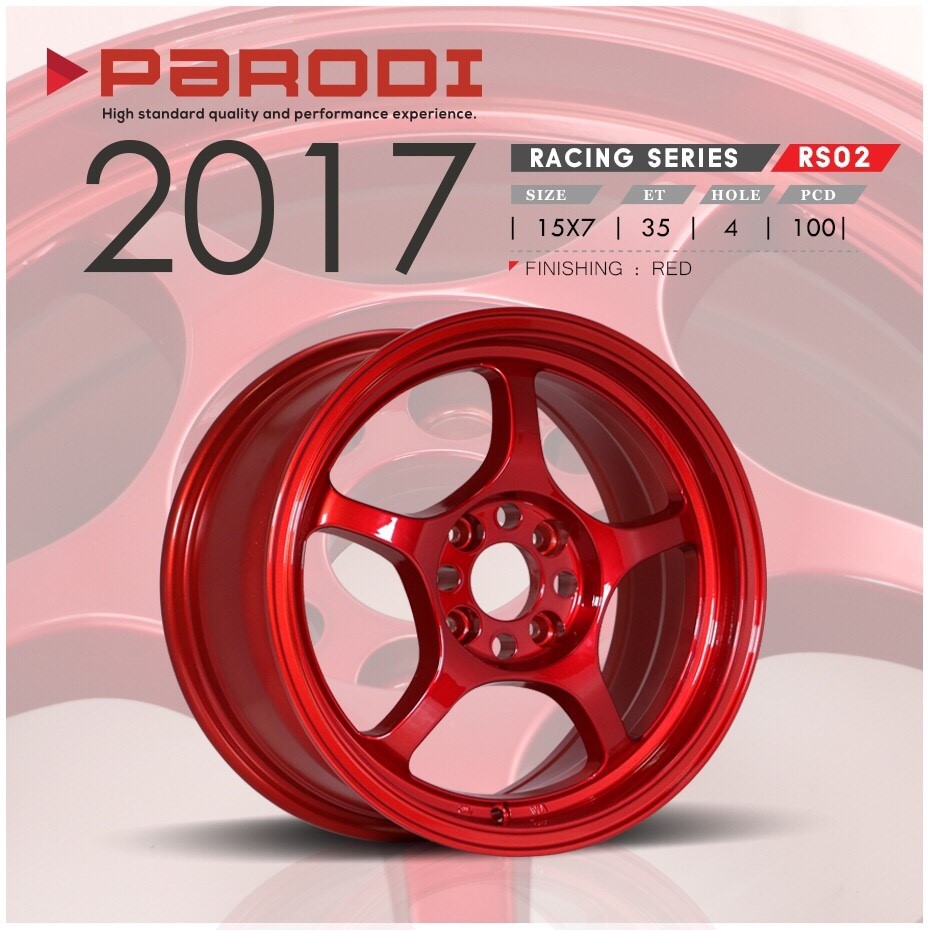 57C RS02 ขอบ15 สีRED