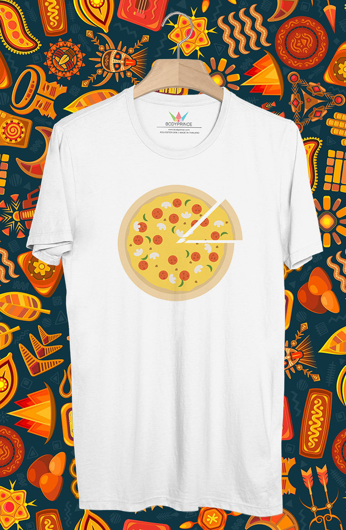 BP452 เสื้อยืด Pizza #2