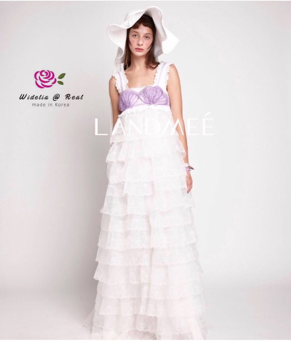 Landmee Set เซ็ทงานปักทั้งตัว(เดรส+เสื้อในเปลือกหอย)