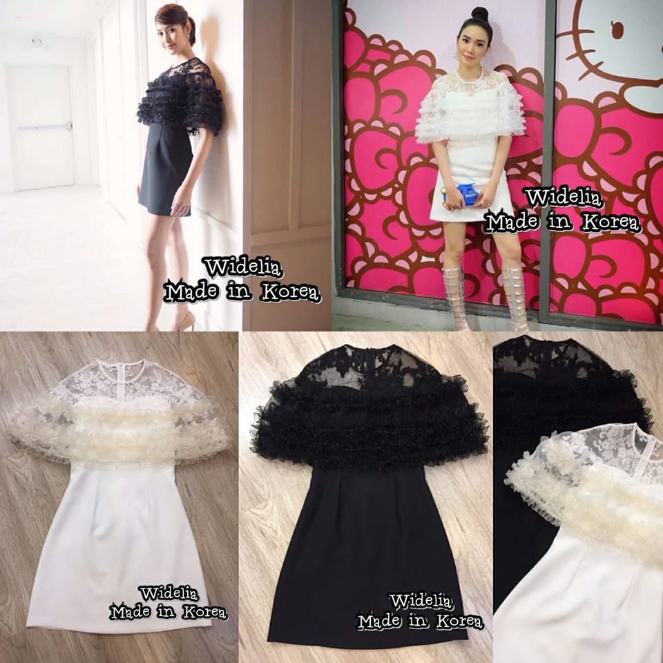*พร้อมส่ง*LBT. Dress :: เดรนแขนกุดตัวเก๋แสนหวาน
