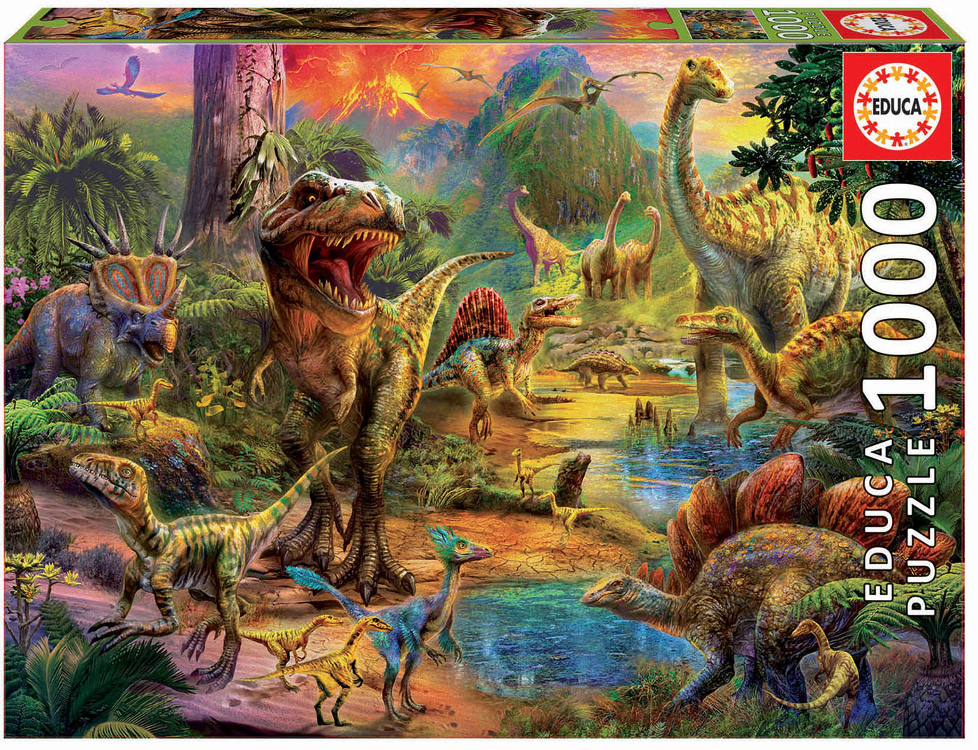 Educa - Land of Dinosaurs by Jan Patrik Krasny 1000 pcs.