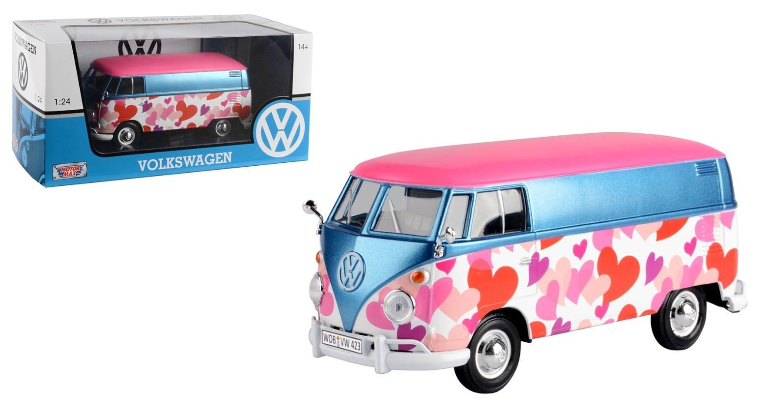 รถโฟล์คตู้ Volkswagen bus scale 1:24 โมเดลรถเหล็ก (ปลีก-ส่ง)