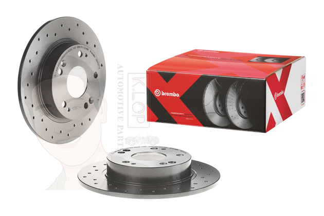 จานเบรค-หลังรุ่น XTRA (ยี่ห้อ Brembo) CIVIC FD FB (1.8 2.0)