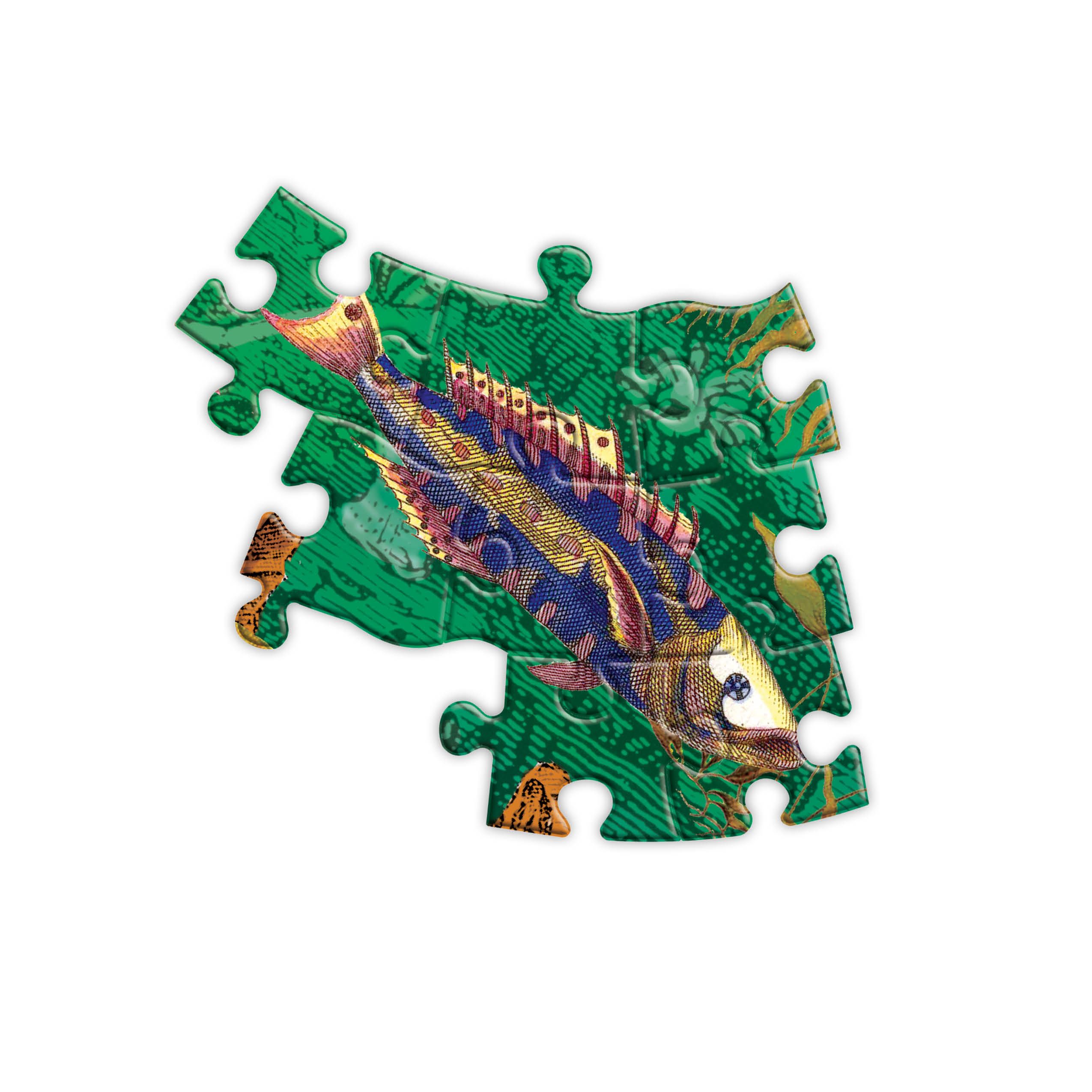 eeBoo - Fish and Boats (Round Puzzle) 500 pcs.