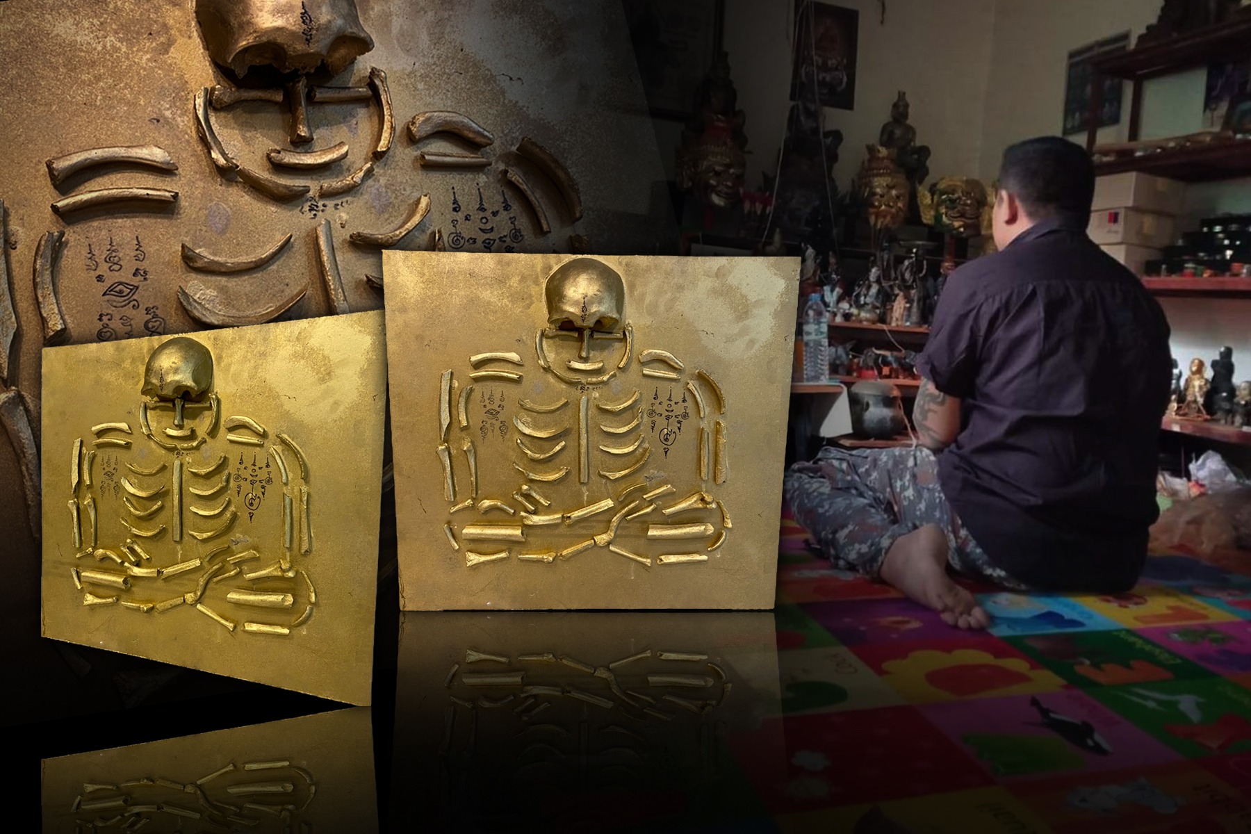 กรอบรูปวิญญาณผีตายท้องกลม อ.เสือหมอผี F