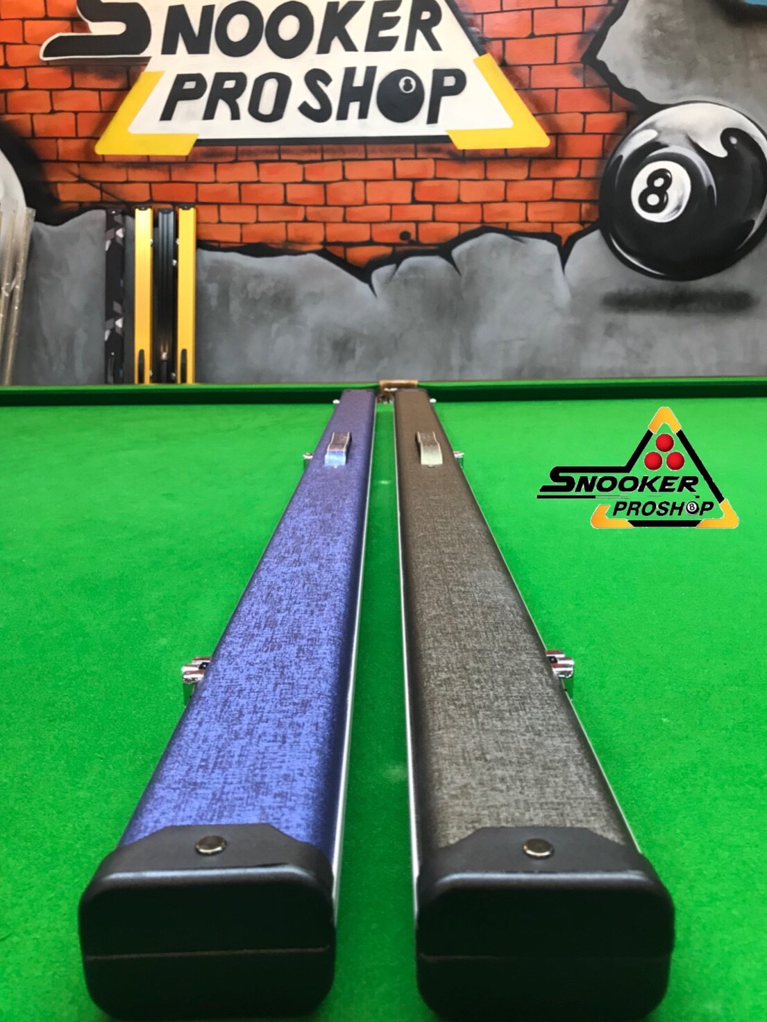 กล่องใส่ไม้คิวท่อนเดียว อลูมิเนียมหุ้มหนัง 2 ด้าม