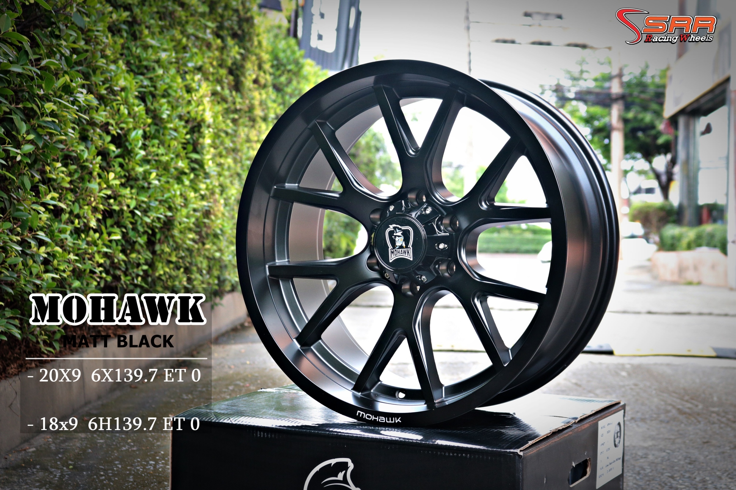 MOHAWK WP910 ขอบ18 และขอบ20 6x139.7 MATT BLACK