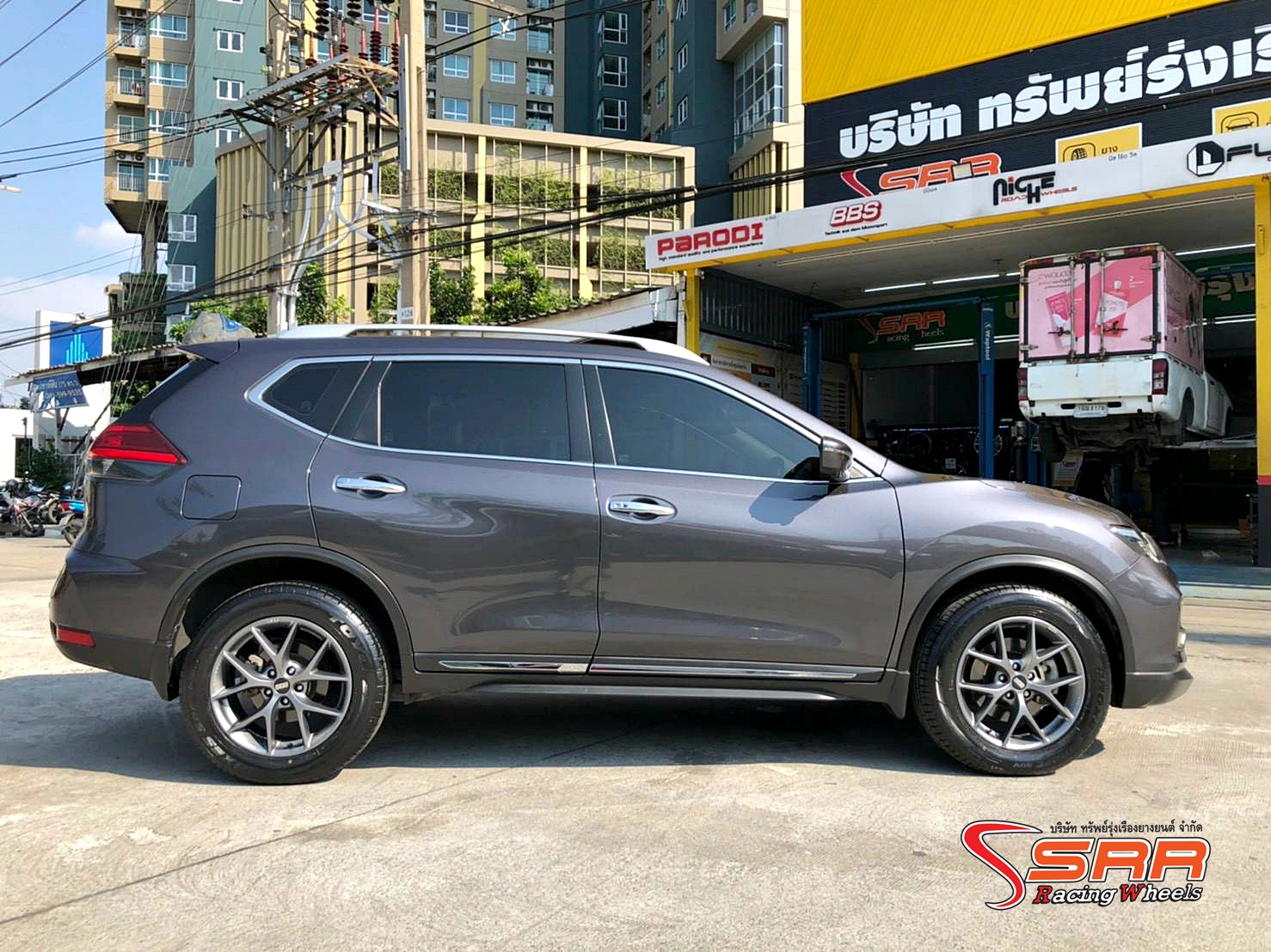 BBS SR017 ขอบ18 5H114.3 ET+40 HIMALAYA GERY ล้อแท้GERMANY ที่SRR