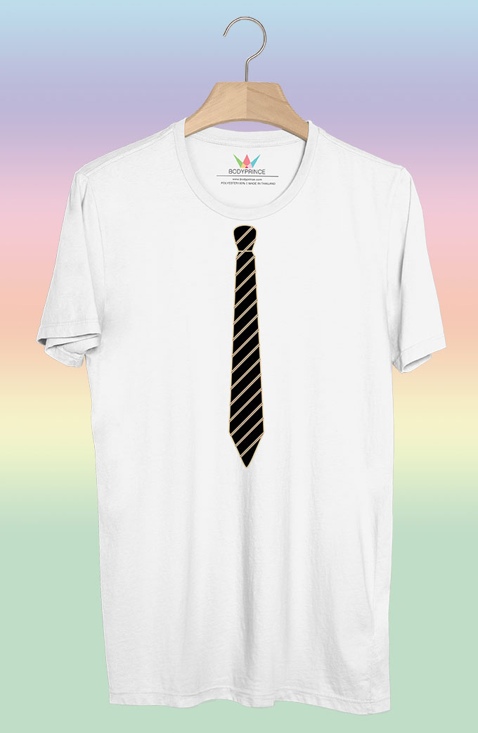 BP150 เสื้อยืด เนคไท #5