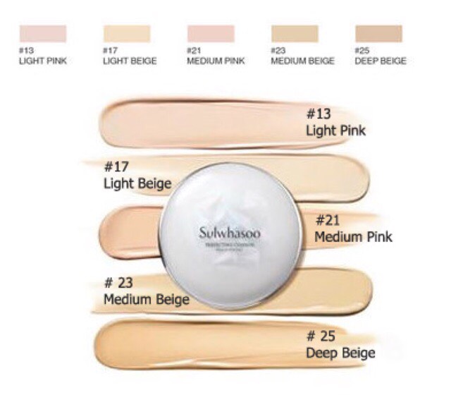 Sulwhasoo Perfecting Cushion Brightening ขนาดทดลอง 2g x 2 ถาดหลุม + พัฟ
