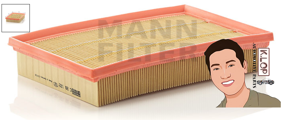 C28122 ไส้กรองอากาศ (VOLVO) S40 II '04-' (1.6, 1.8, 2.0) : MANN-FILTER แท้นำเข้ายุโรป