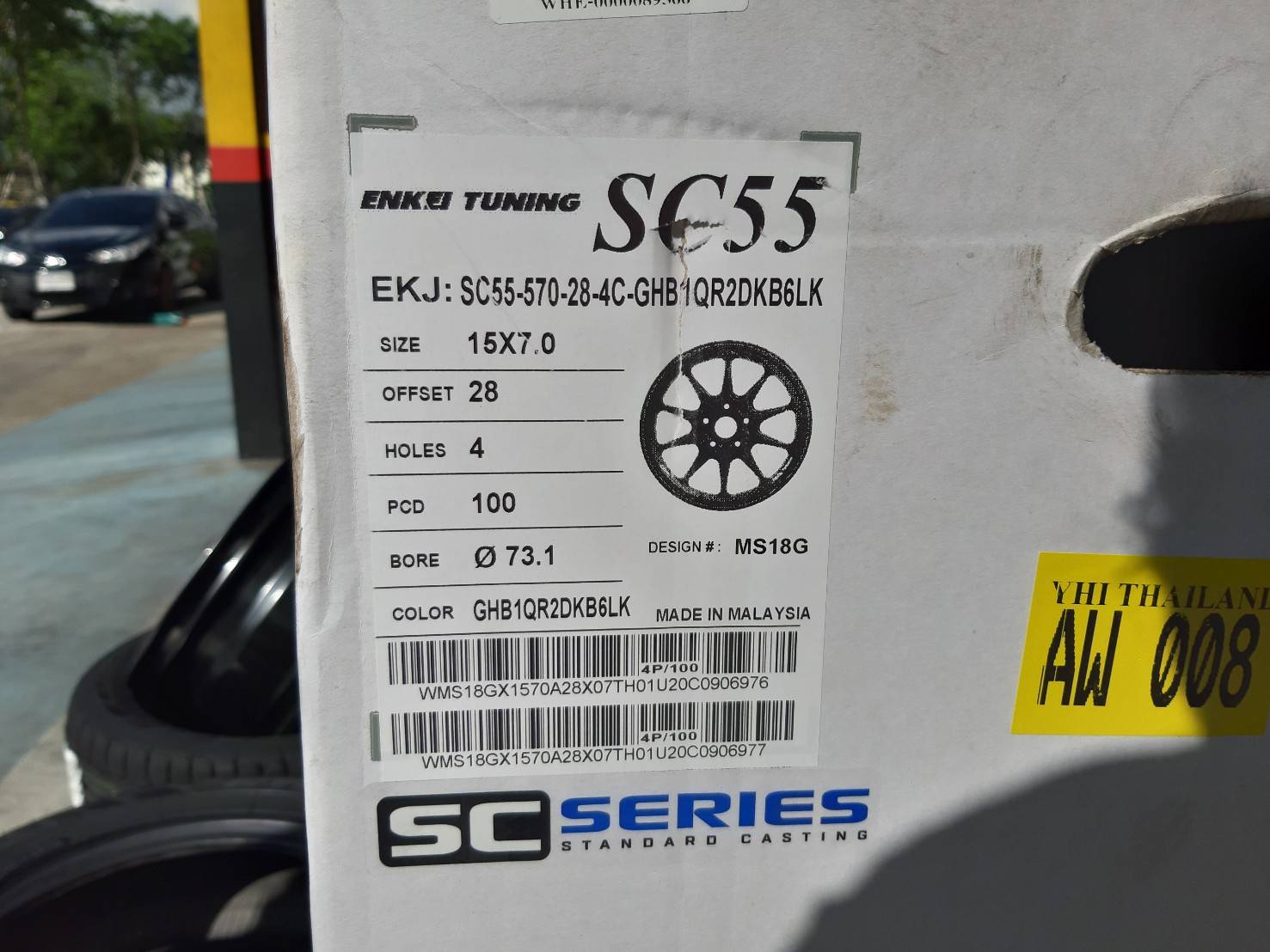 ENKEI TUNING SC55 15x7 ET+28 4x100 GHB1QR2DKB6LK