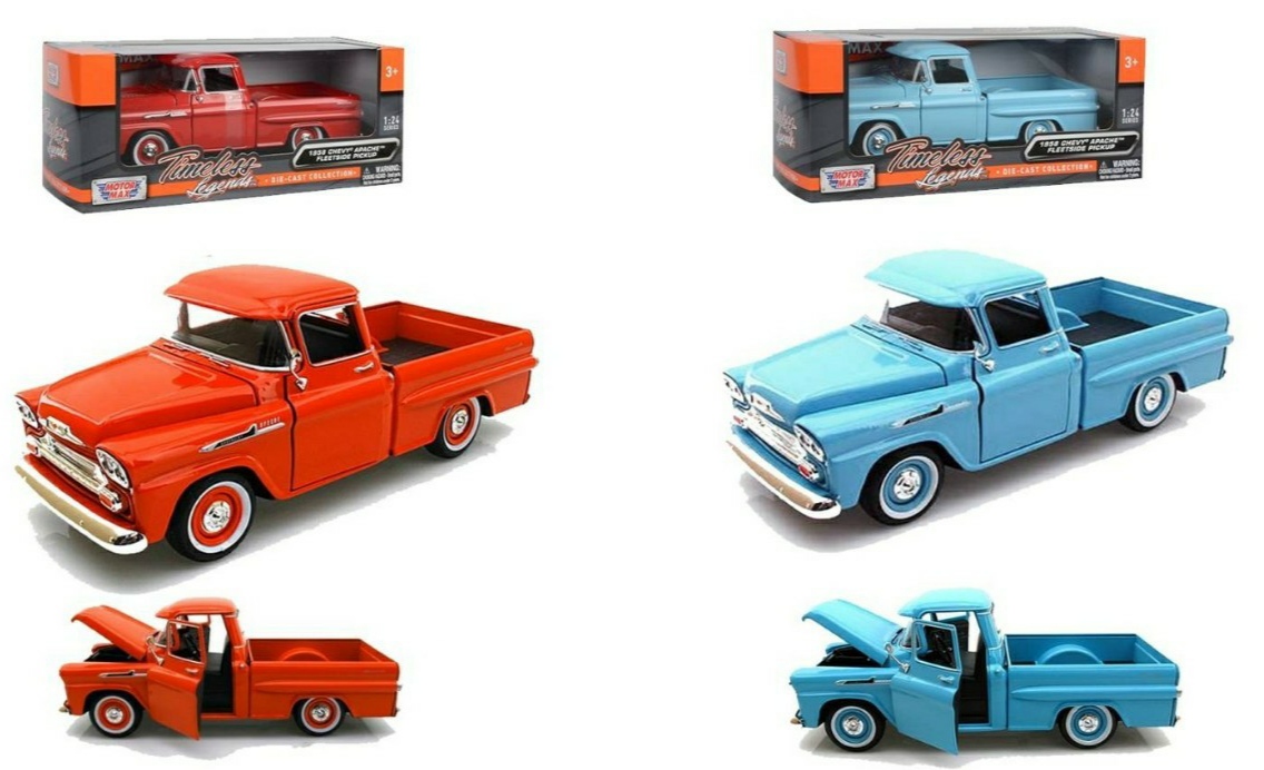 Chevy Fleetside Pickup scale 1:24 โมเดลรถเหล็ก (ปลีก-ส่ง)