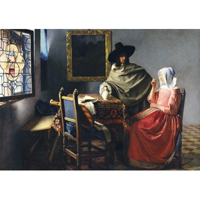 Bluebird Puzzle - The Glass of Wine, 1661 by Johanness Vermeer 1000 pcs.