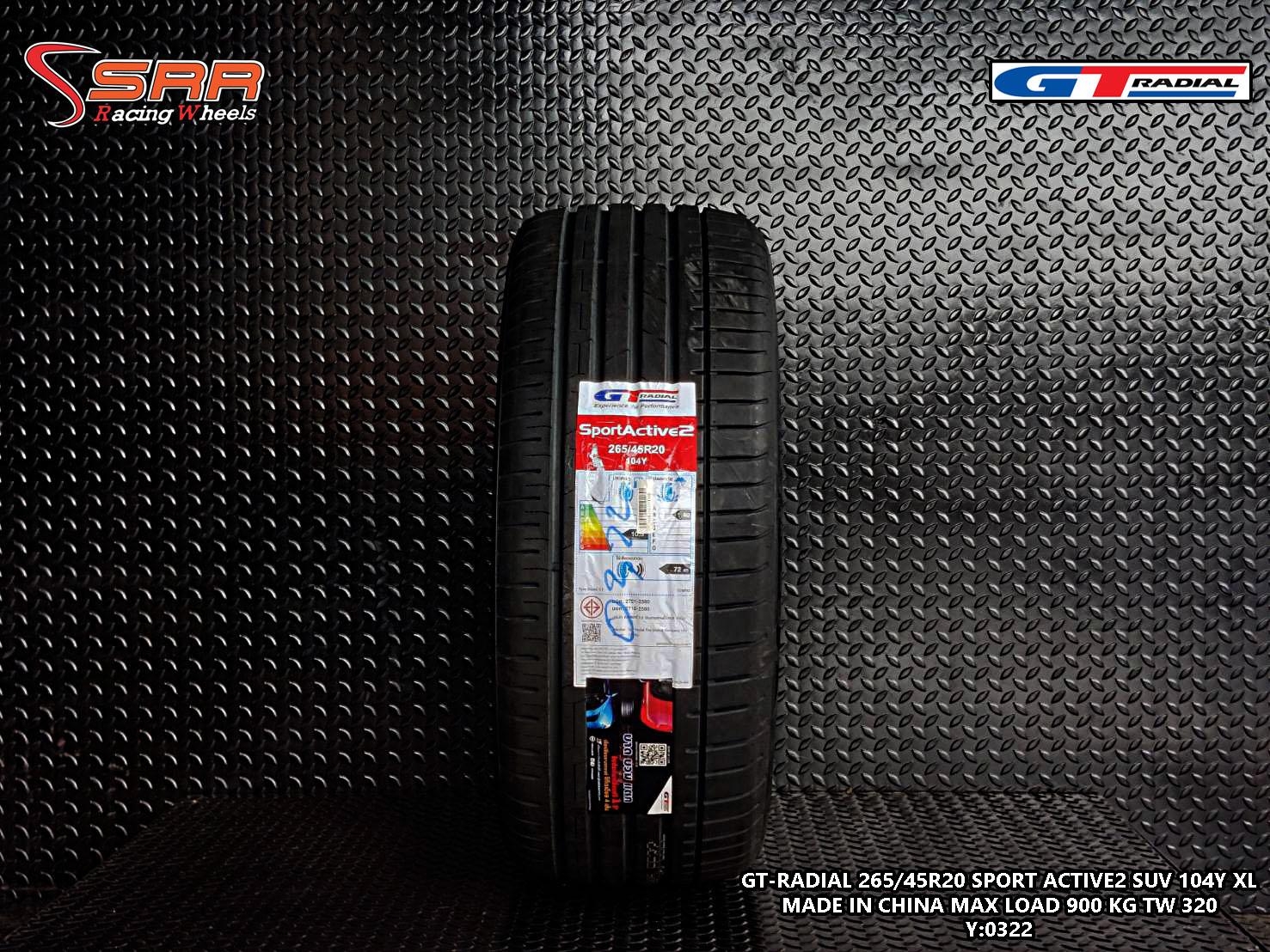 GTRADIAL SportActive2 265/45R20 ยางใหม่ปี22 ราคาพิเศษ