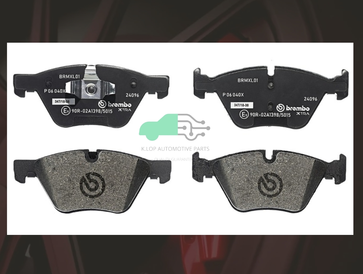 P06 040X ผ้าเบรกหน้า (แท้ BREMBO รุ่น Xtra) BMW 3 E90 (318i 320i) จาน 300 มิล
