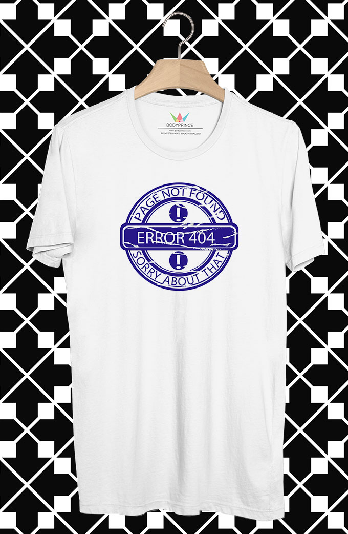 BP160 เสื้อยืด ERROR 404[Blue]
