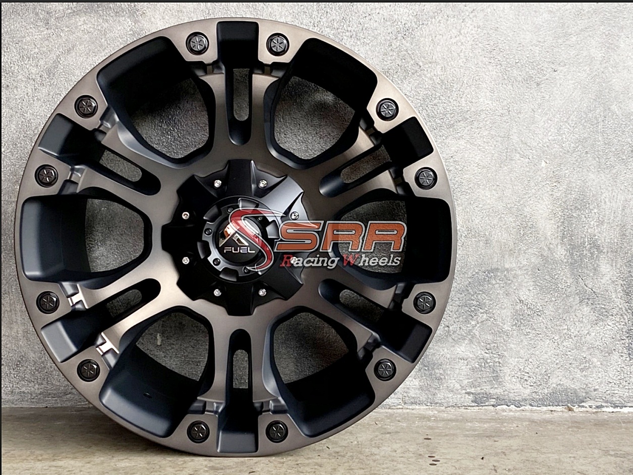 FUEL VAPOR 20x9 6x135/6x139.7 ET+20 MATTE BLACK MACHINED/TINT CLEAR