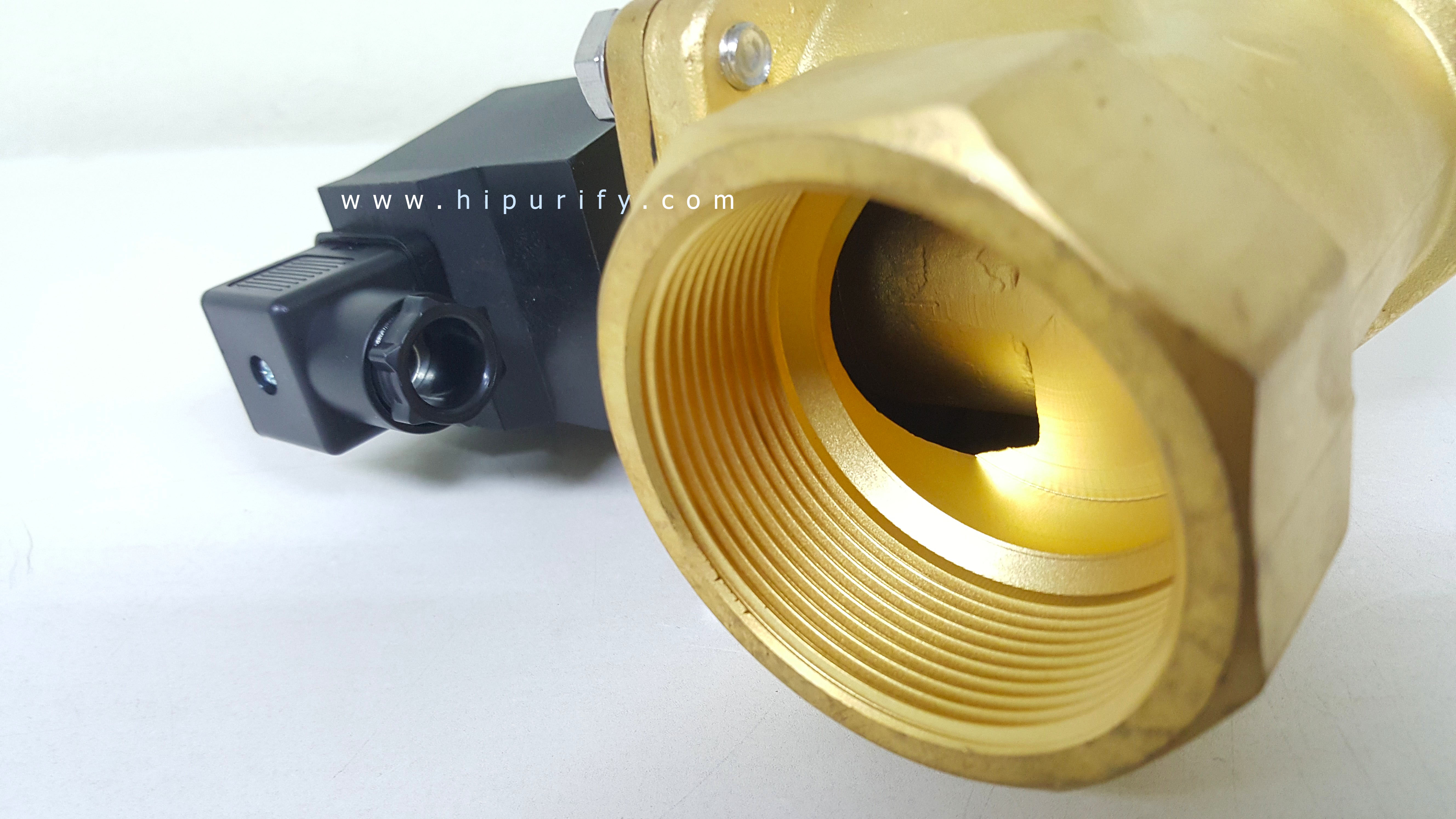 โซลินอยด์วาล์วทองเหลือง 2นิ้ว N/C 220VAC