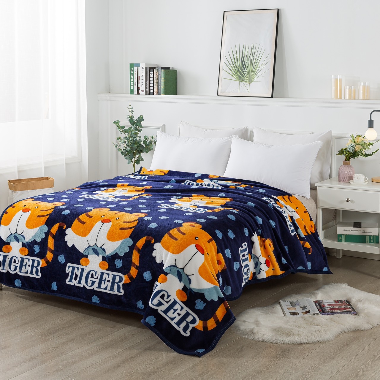 ผ้าห่มนาโน 6 ฟุตพิมพ์ลายการ์ตูน 12 ผืน