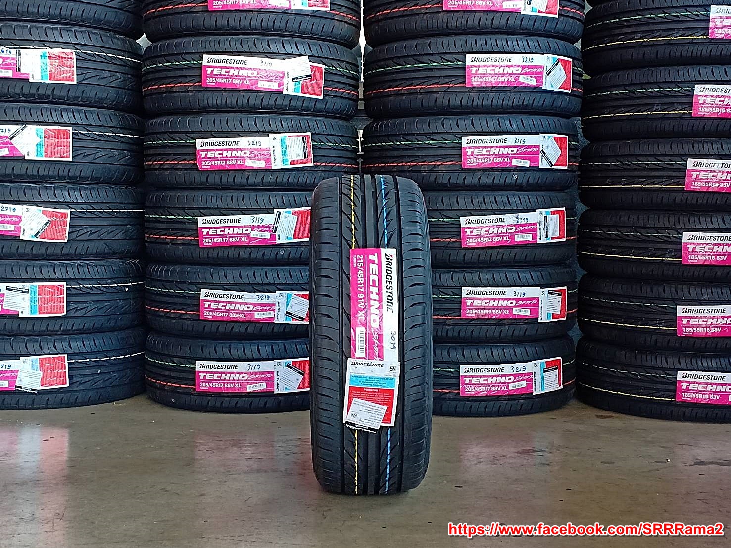 BRIDGESTONE TECHNO SPORTS 215/45R17 ยางใหม่ปี19 ราคาพิเศษ