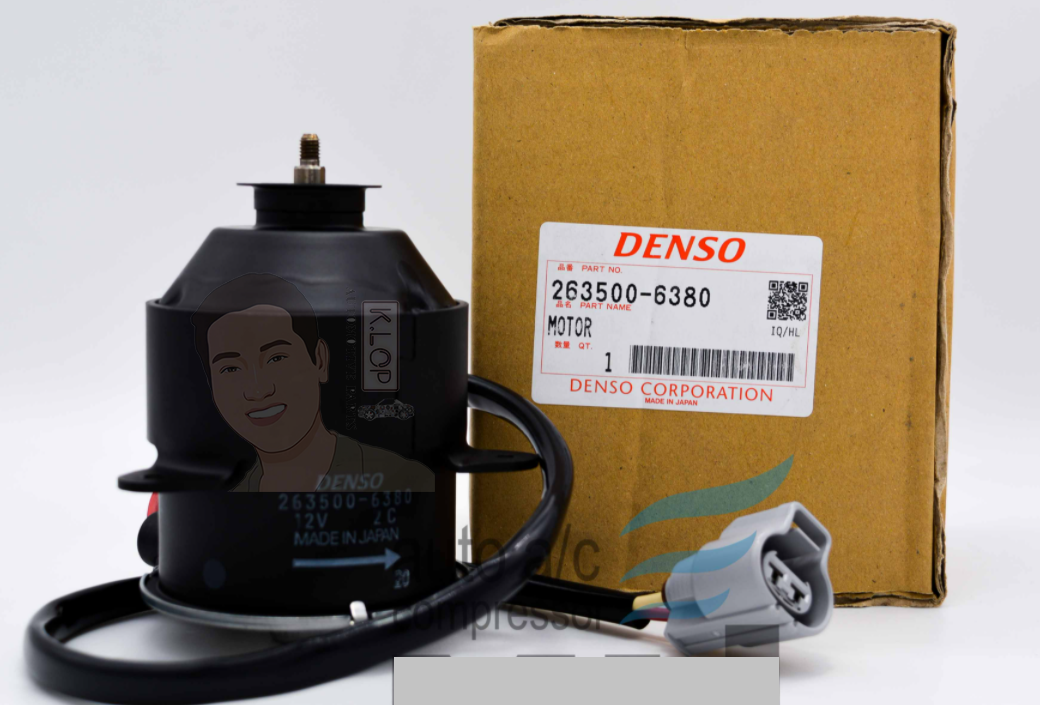 KLOP-T405-44A มอเตอร์พัดลมหม้อน้ำแท้ DENSO Lexus ES300/ES250,Toyota Camry Hybrid II 2006~