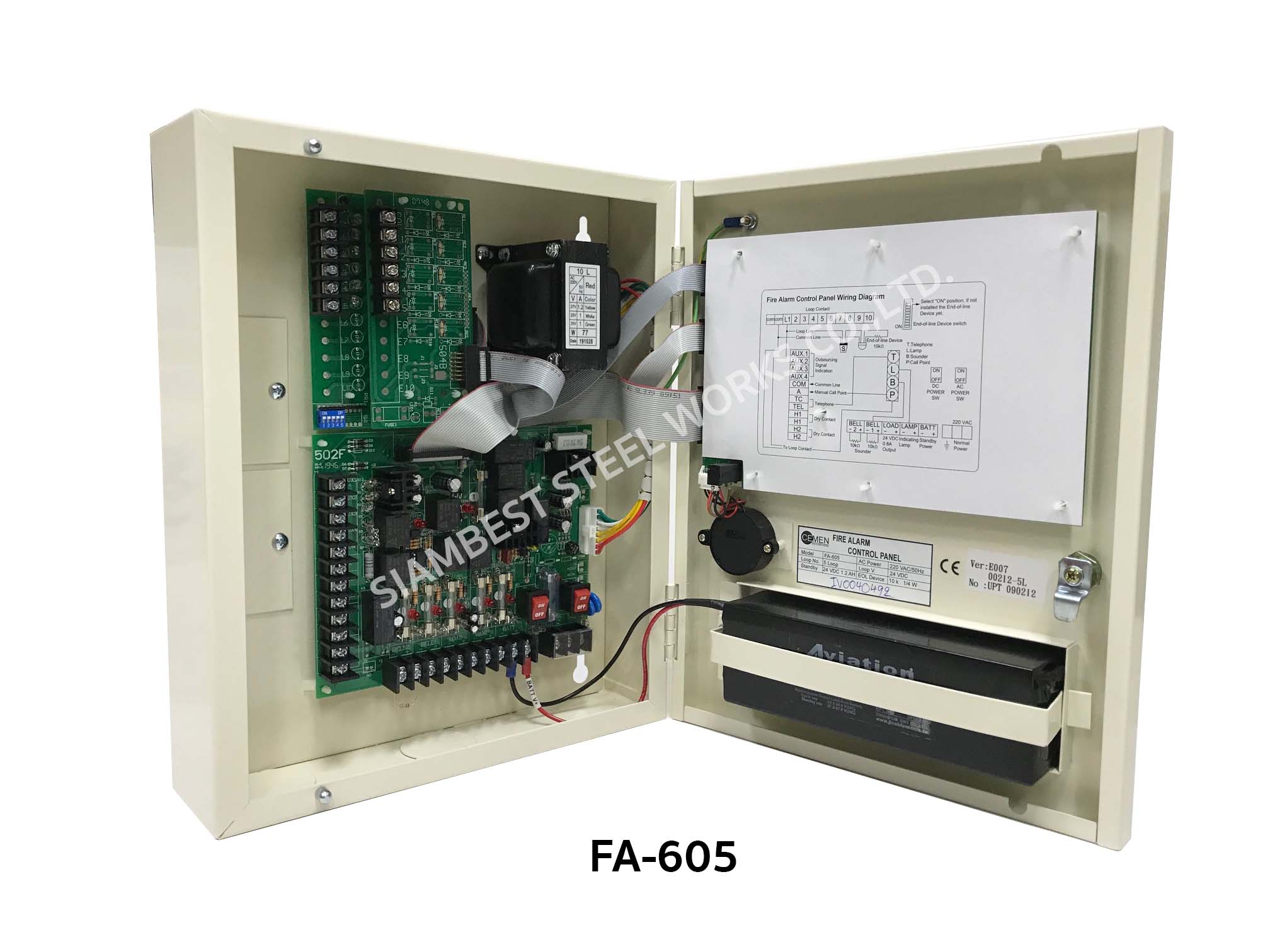 CEMEN FA-605 Fire Alarm Control Panel 5 Zone ตู้คอนโทรลระบบไฟร์อราม
