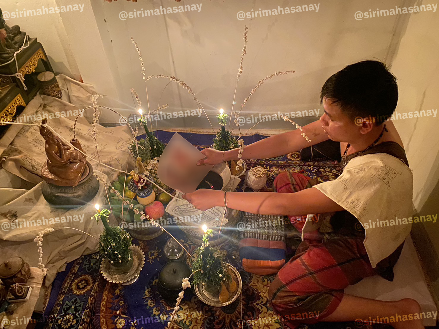 พิธีฝังรูปฝังรอย อาจารย์หมี ปรางค์กู่