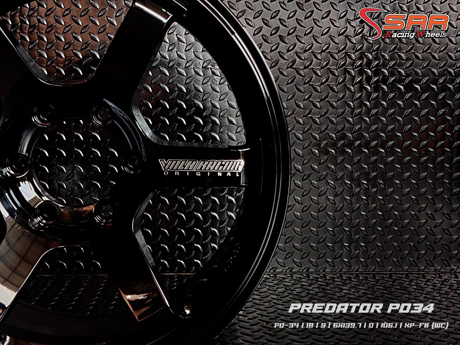 PREDATOR PD-34 TE37 ขอบ18 6H139.7 ET0 XP-FB (WC)