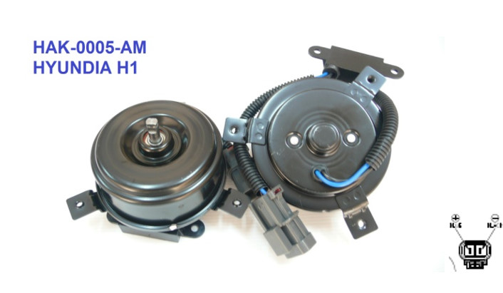 KPTมอเตอร์พัดลม-แผงหม้อน้ำ (รหัสสินค้า HAK-0005-AM) HYUNDAI STAREX H1