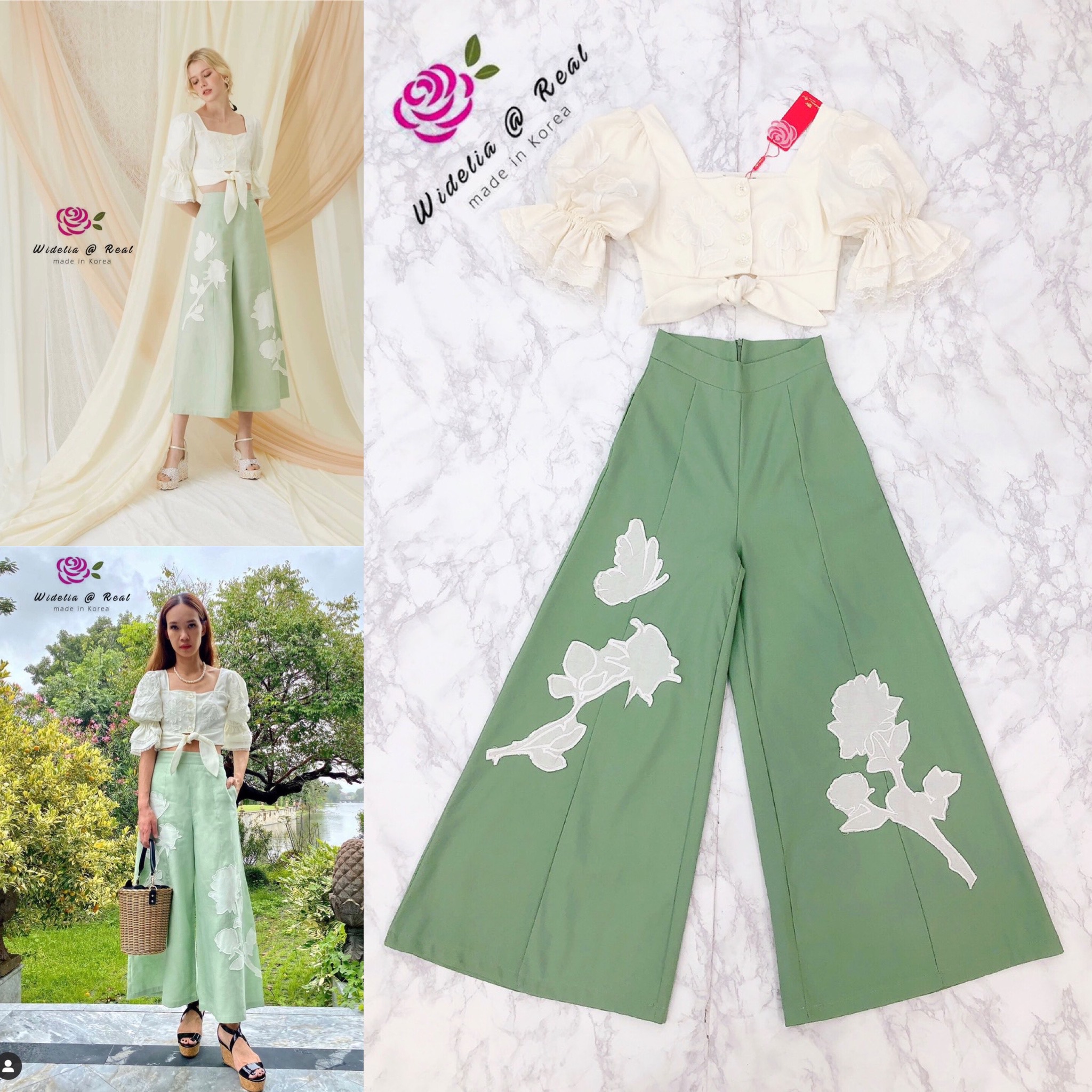 Disaya Set Top+Pant เซ็ทเสื้อกับกางเกงขายาว