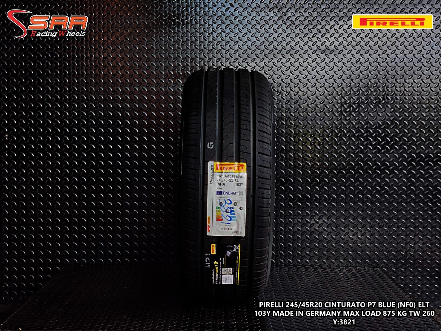 PIRELLI CINTURATO P7 BLUE 245/45R20 (NFO) ELCT สำหรับรถPorsche