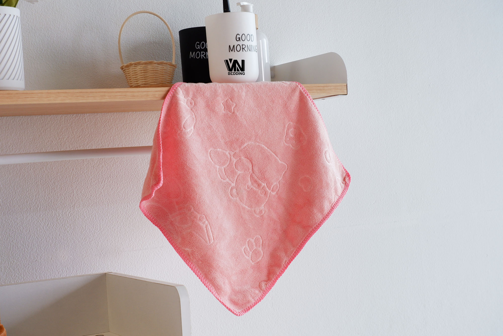 ผ้านาโนอเนกประสงค์สีพื้น ขนาด30*30 CM รุ่นหนา (1โหล)