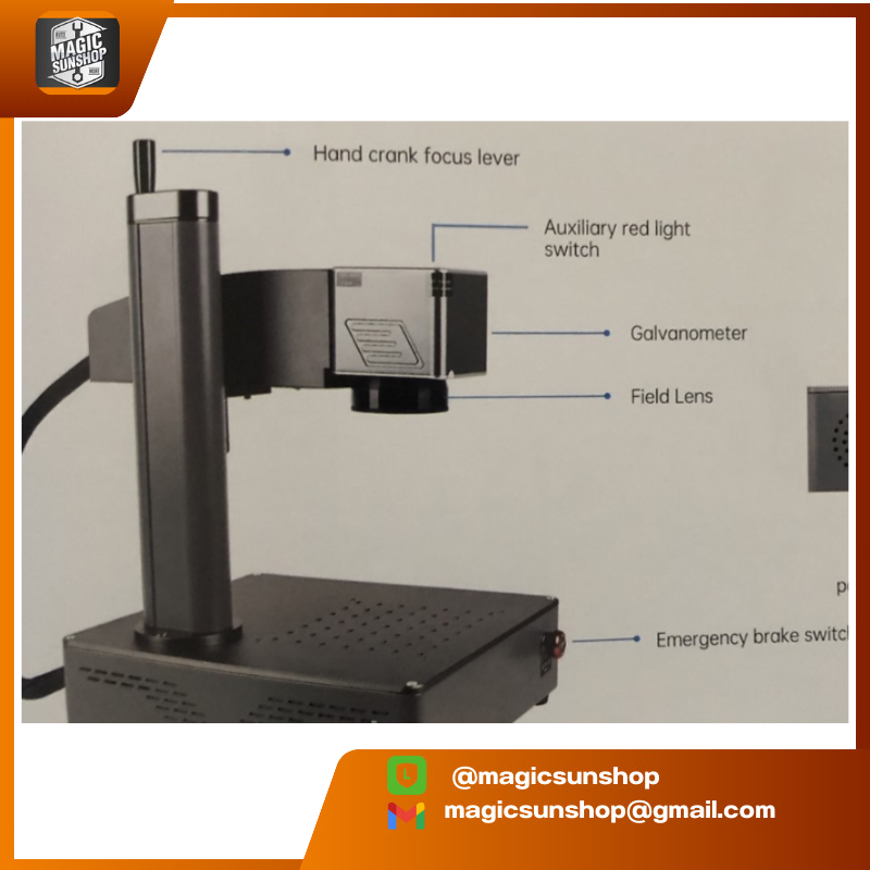 924838 DAJA MR.CARVE S4-20W High Precision Fiber Laser Marking Machine