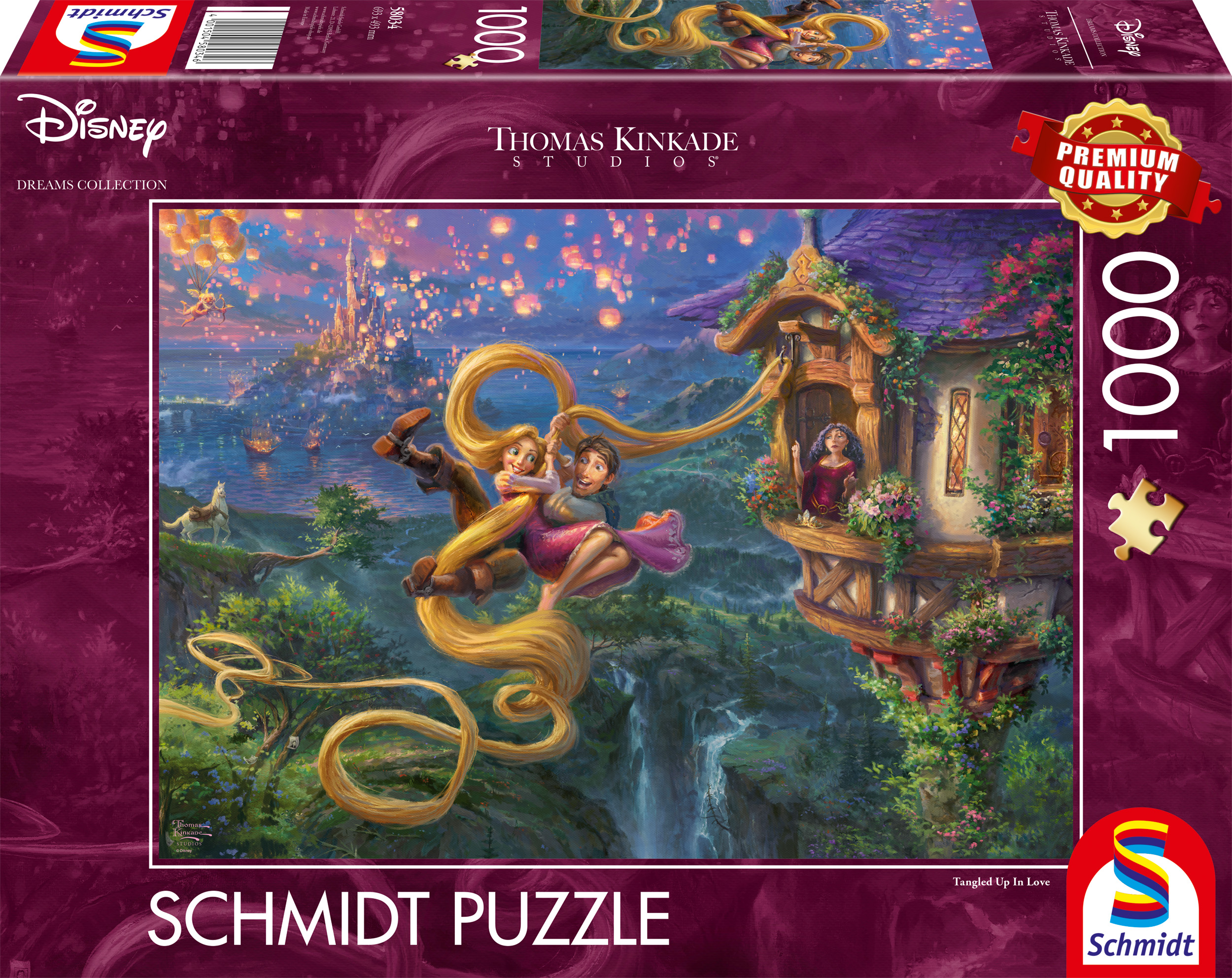 Schmidt - Disney : Tangled Up in Love by Thomas Kinkade 1000 pcs.