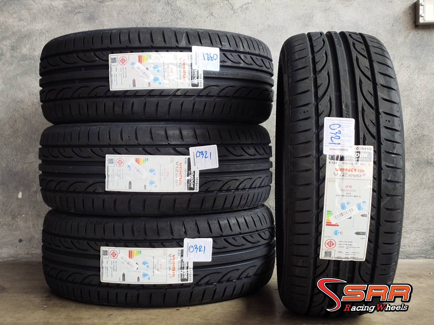 HANKOOK VENTUS V12 EVO2 205/45ZR17 ยางใหม่ปี2021 ราคาพิเศษ