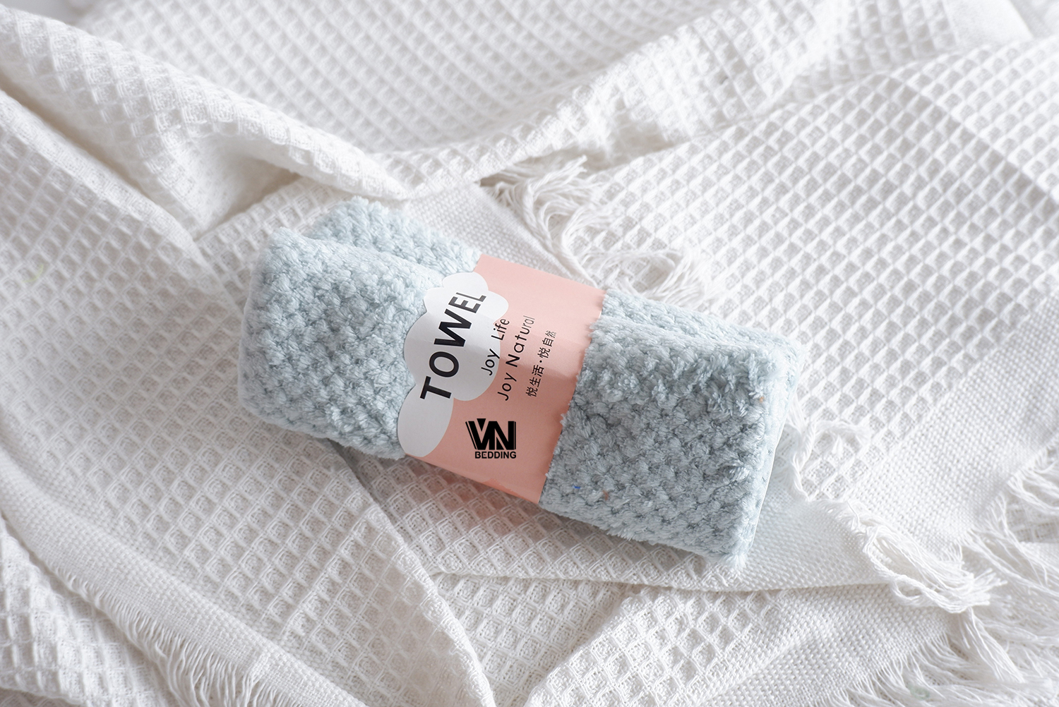 ผ้าเช็ดผมขนแกะรังผึ้ง 1 โหล