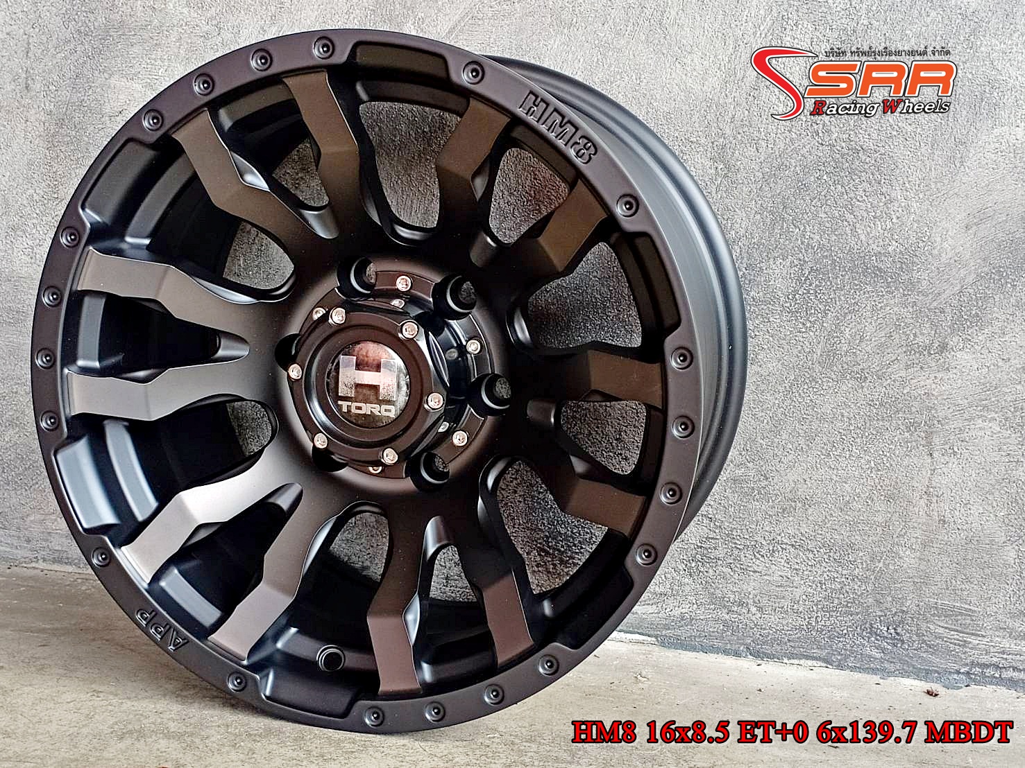 HAMMER HM8 ขอบ16x8.5 ET+0 6x139.7 MBDT