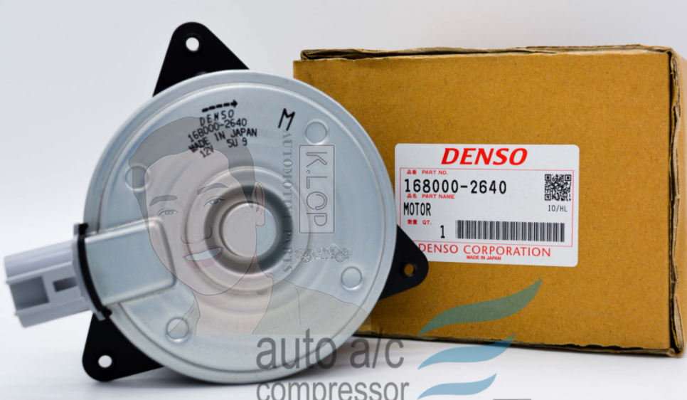 KLOP-T405-18A มอเตอร์พัดลมหม้อน้ำแท้ DENSO Toyota Yaris/Vios, Toyota Camry 2002~ Lexus ES300