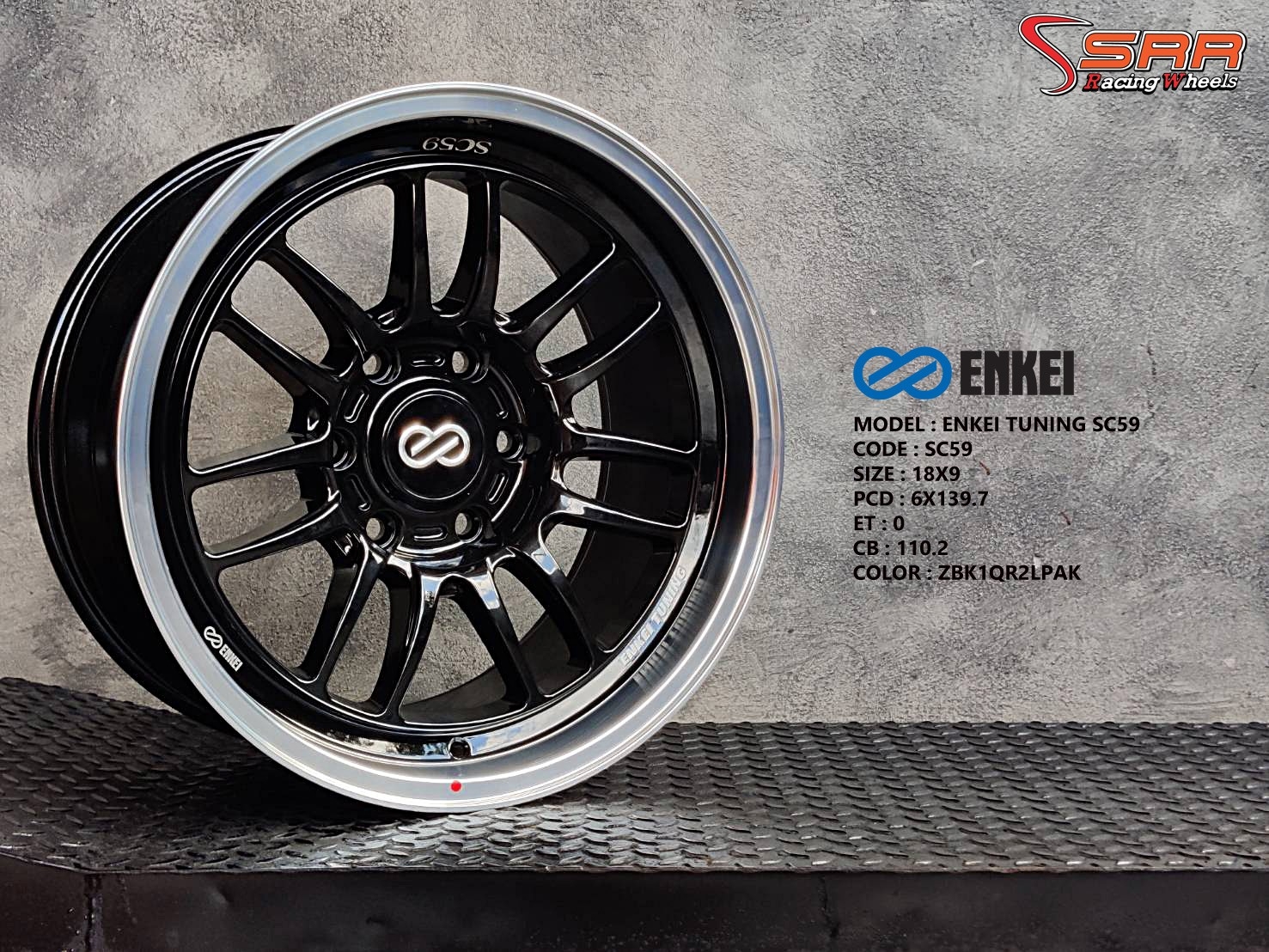 ENKEI TUNING SC59 ขอบ18 6H139.7 ET0 ZBK1QR2LPAK ล้อแท้ราคาพิเศษ
