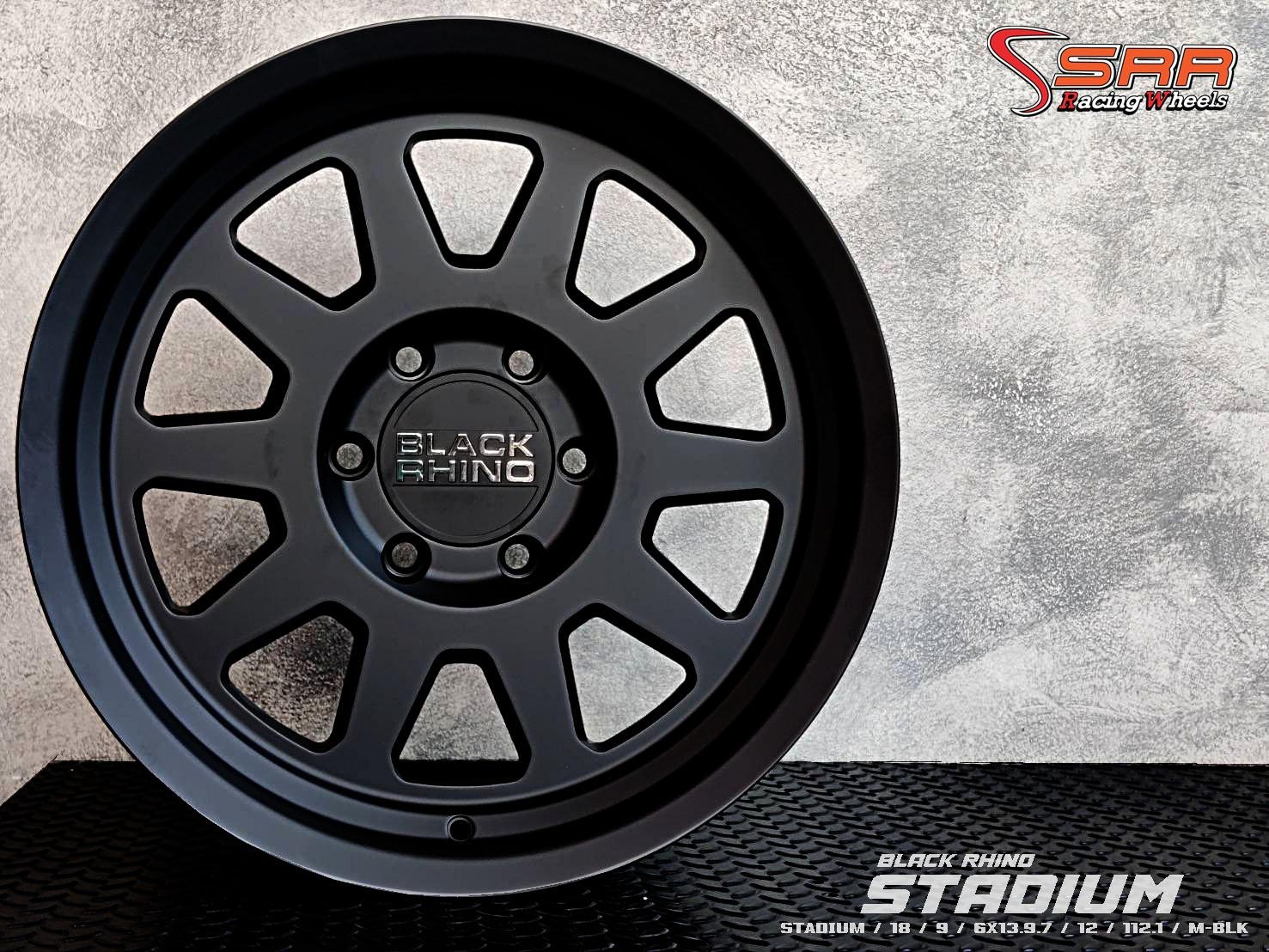 BLACK RHINO STADIUM ขอบ18 6x139.7 ET12 M-BLK ราคาพิเศษ