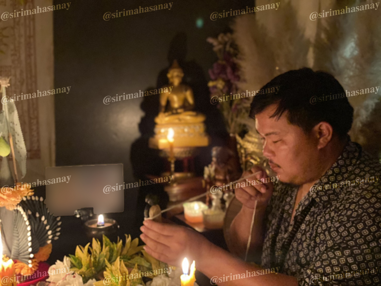 พิธีปันฮักปันหลง อาจารย์เสก สำนักสักยันต์ป๋ารมีเศรษฐีเรือนคำ