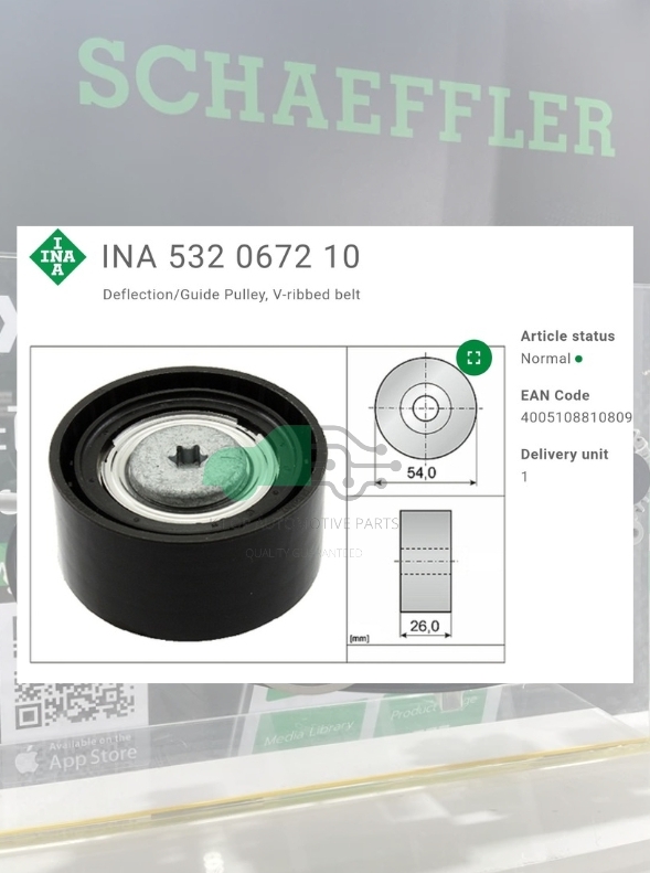 (INA) : ลูกรอก 65มม. BENZ OM651 W639 Sprinter