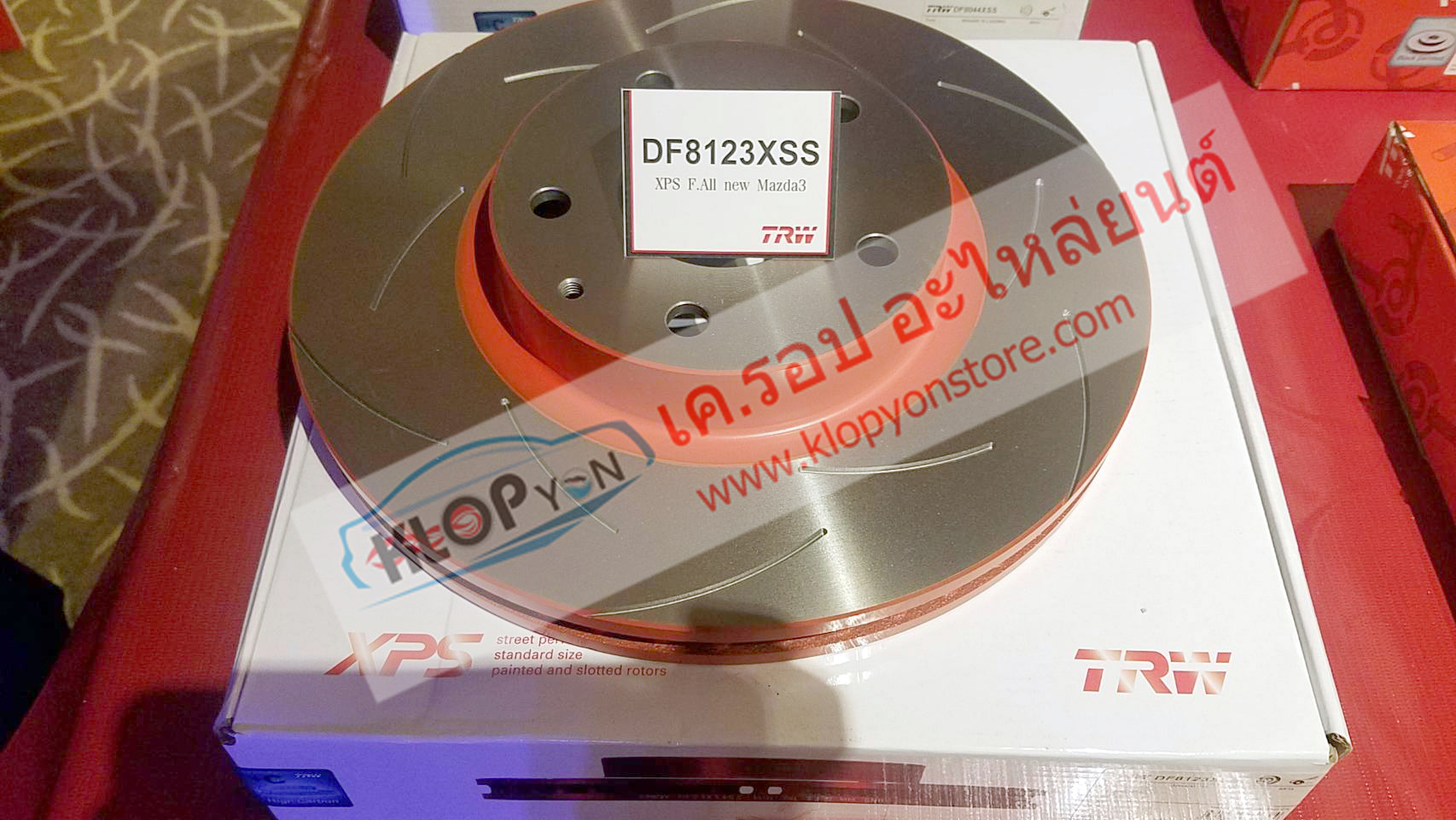 จานดิสเบรค-หน้า TRW-XPS (DF8123XSS) Mazda3 Skyactiv ปี2014 ,CX-3
