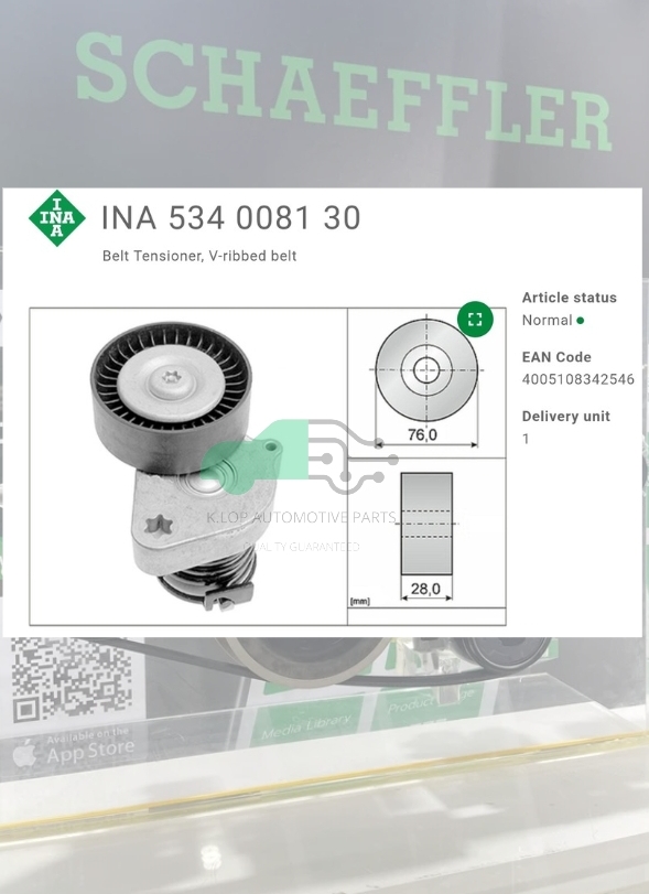 ชุดตั้งสายพาน(INA) : BENZ M271 W203-4 W211 R171
