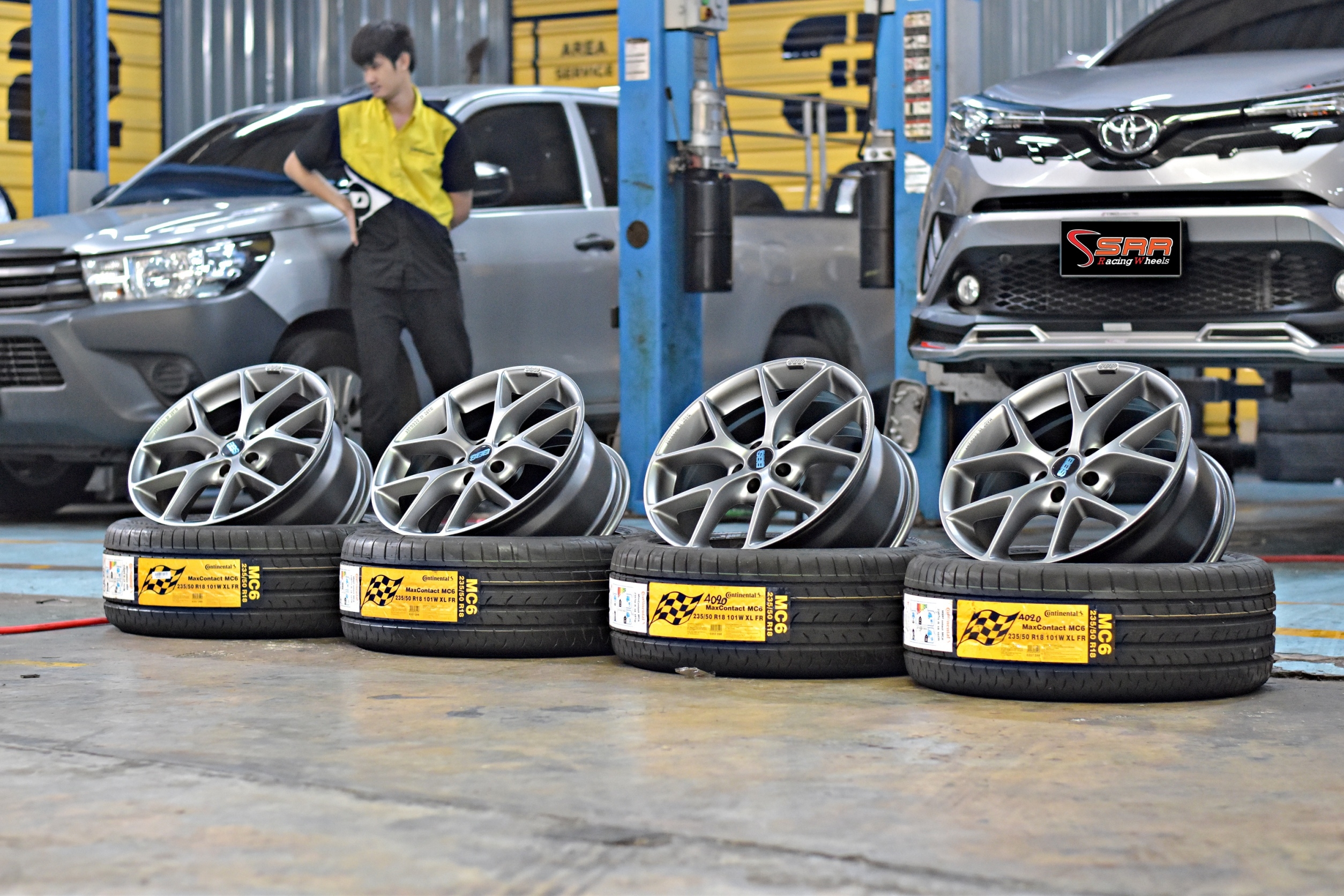 BBS SR017 ล้อแท้GERMANY ขอบ18 HIMALAYA GREY
