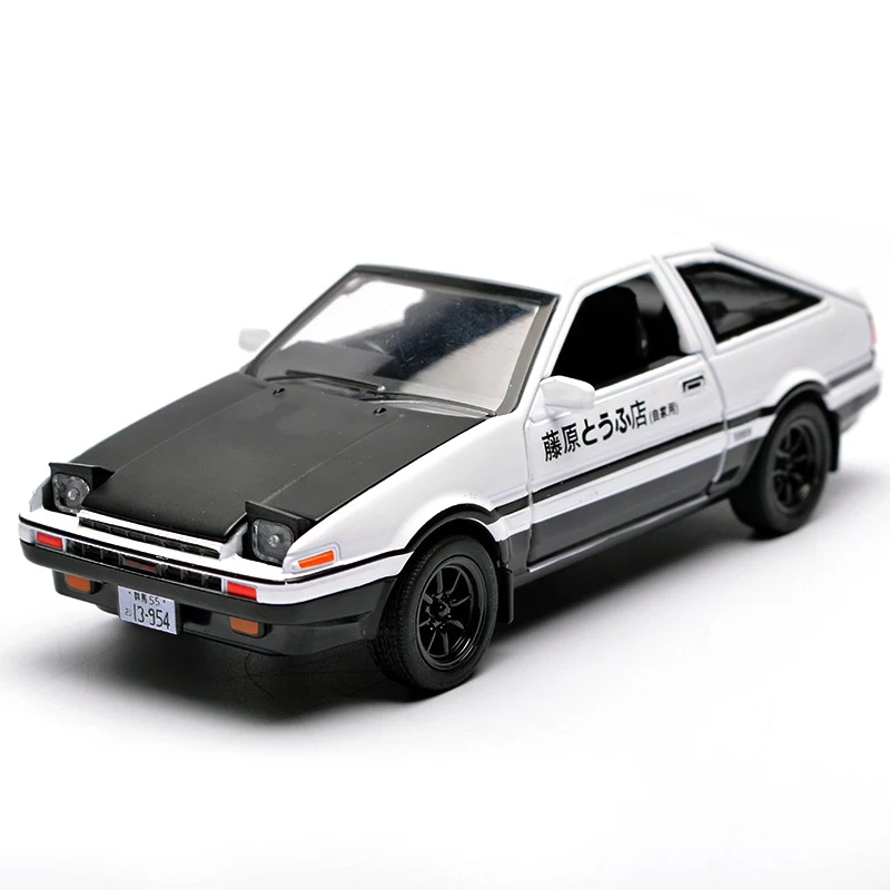 โมเดลรถเหล็ก Toyota Trueno AE86 รถส่งเต้าหู้ scale 1:28 มีเสียง มีไฟ (ปลีก-ส่ง)